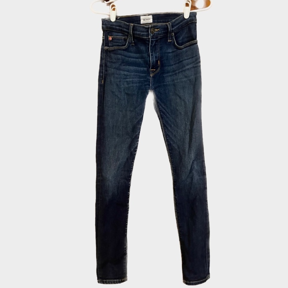 Hudson dark wash Skinny Jeans, mid-rise